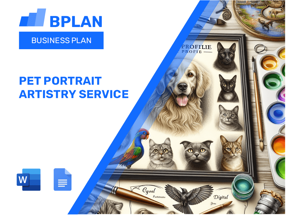 Pet Portrait Artistry Service Business Plan