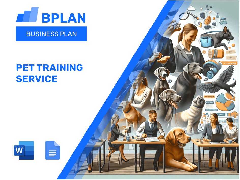 Pet Training Service Business Plan