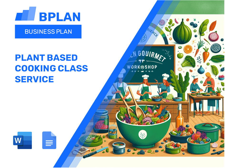 Plant Based Cooking Class Service Business Plan