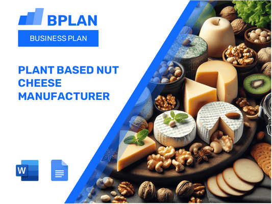 Plant Based Nut Cheese Manufacturer Business Plan