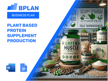 Plant Based Protein Supplement Production Business Plan