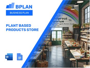 Plant based Products Store Business Plan
