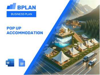 Pop Up Accommodation Business Plan