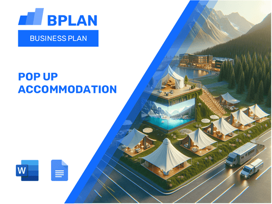 Pop Up Accommodation Business Plan