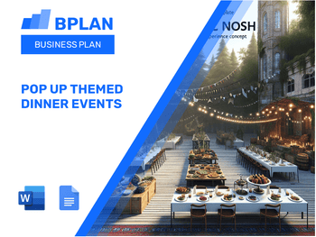 Pop Up Themed Dinner Events Business Plan