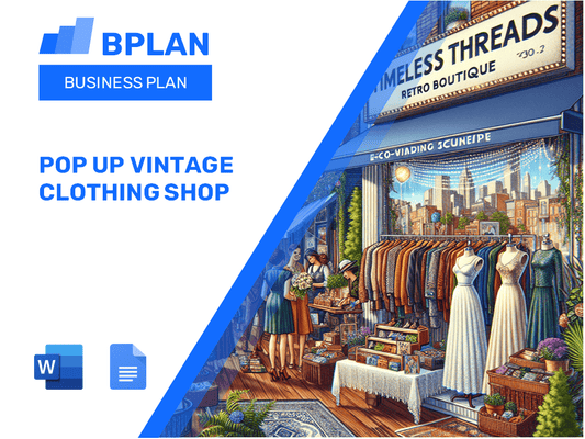 Pop Up Vintage Clothing Shop Business Plan