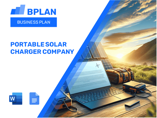 Portable Solar Charger Company Business Plan