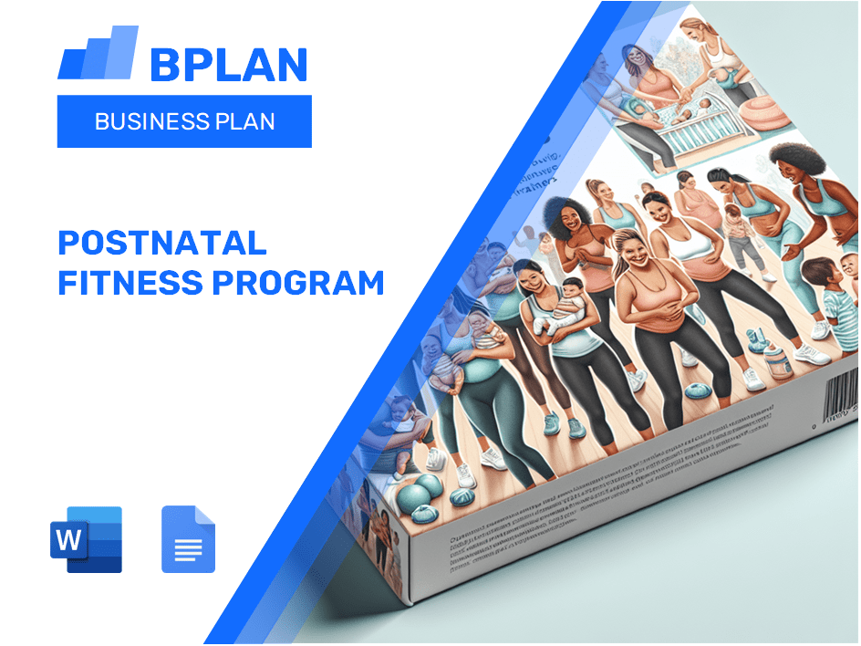 Postnatal Fitness Program Business Plan