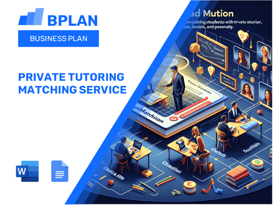 Private Tutoring Matching Service Business Plan