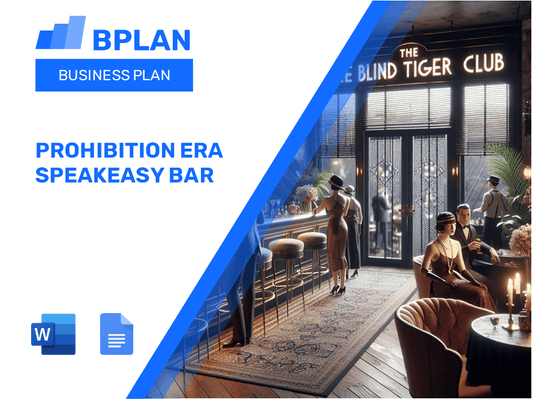 Prohibition era Speakeasy Bar Business Plan