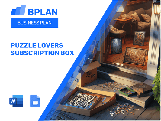 Puzzle Lovers Subscription Box Business Plan