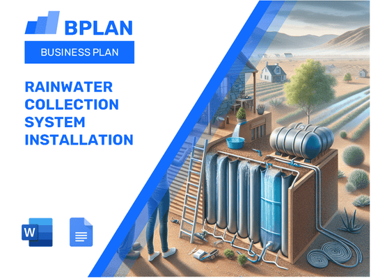 Rainwater Collection System Installation Business Plan