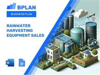 Rainwater Harvesting Equipment Sales Business Plan