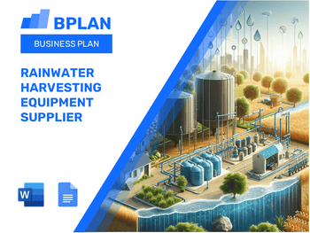 Rainwater Harvesting Equipment Supplier Business Plan