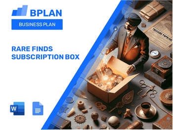 Rare Finds Subscription Box Business Plan