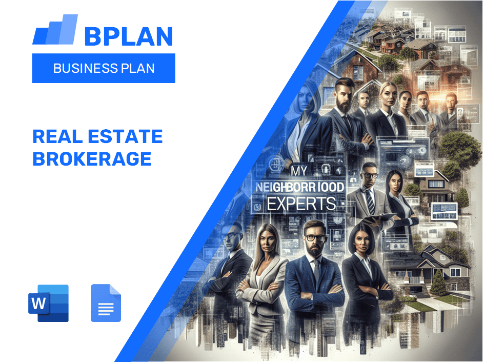 Real Estate Brokerage Business Plan