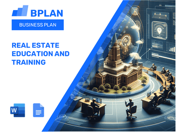 Real Estate Education and Training Business Plan