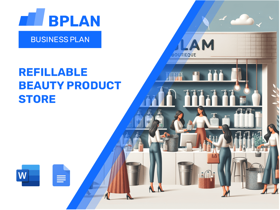 Refillable Beauty Product Store Business Plan