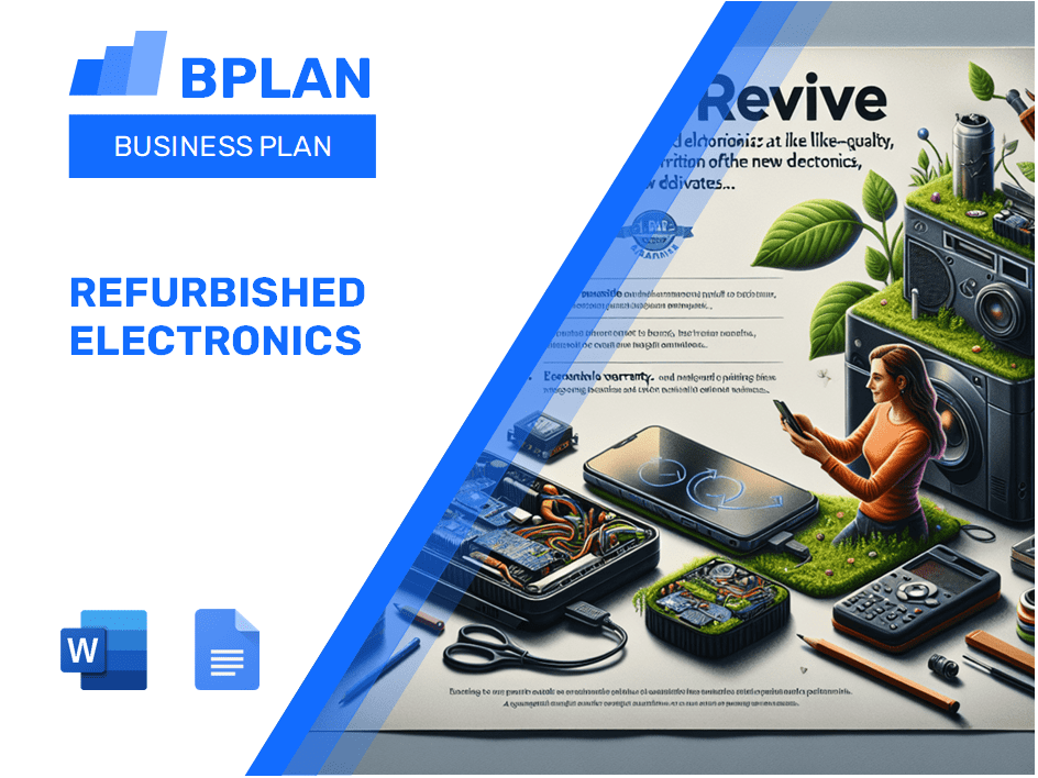 Refurbished Electronics Business Plan