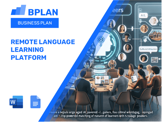 Remote Language Learning Platform Business Plan