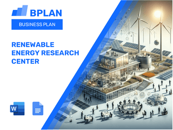 Renewable Energy Research Center Business Plan