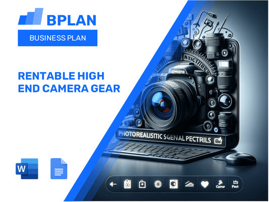 Rentable High End Camera Gear Business Plan
