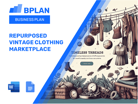Repurposed Vintage Clothing Marketplace Business Plan