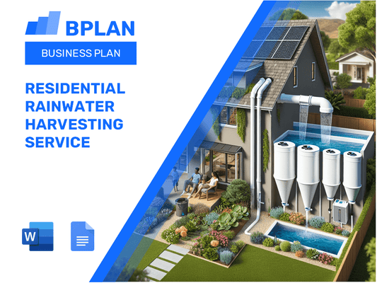 Residential Rainwater Harvesting Service Business Plan