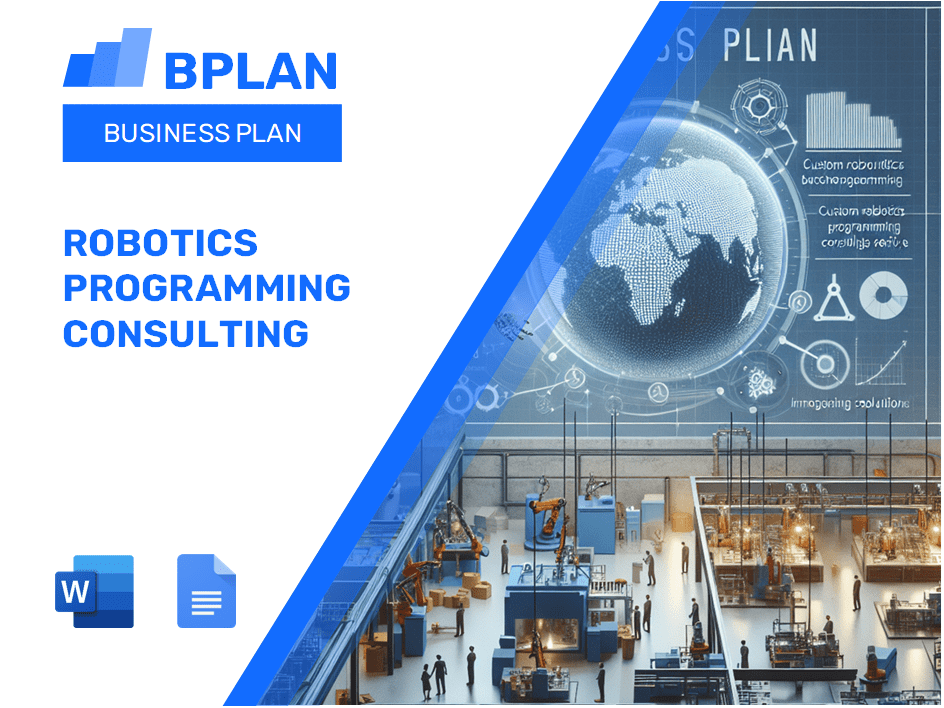 Robotics Programming Consulting Business Plan - BPlan AI