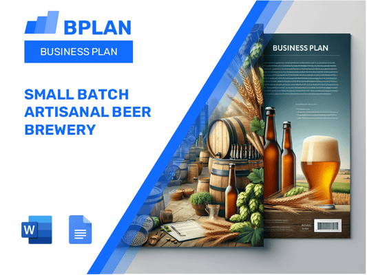 Small Batch Artisanal Beer Brewery Business Plan