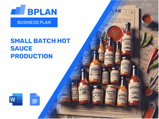 Small Batch Hot Sauce Production Business Plan