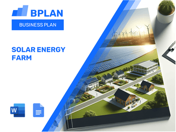 Solar Energy Farm Business Plan