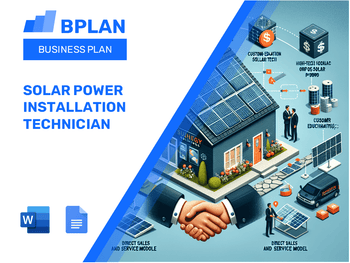 Solar Power Installation Technician Business Plan