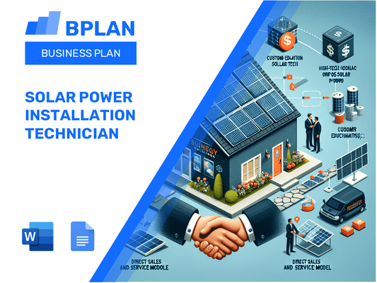 Solar Power Installation Technician Business Plan