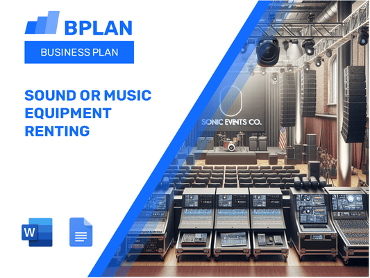 Sound Or Music Equipment Renting Business Plan
