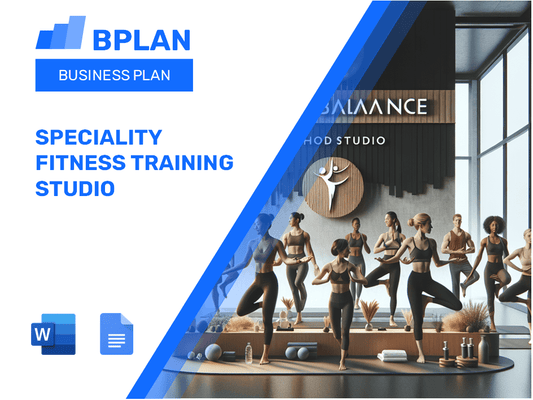 Speciality Fitness Training Studio Business Plan