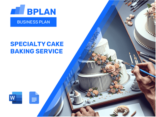 Specialty Cake Baking Service Business Plan