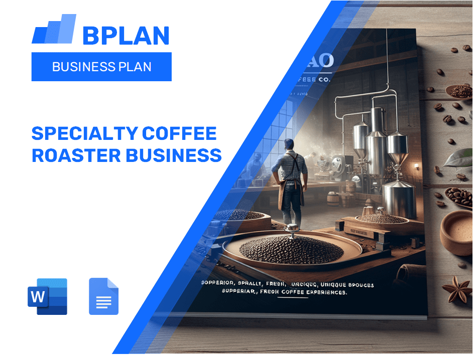 Specialty Coffee Roaster Business Plan Template