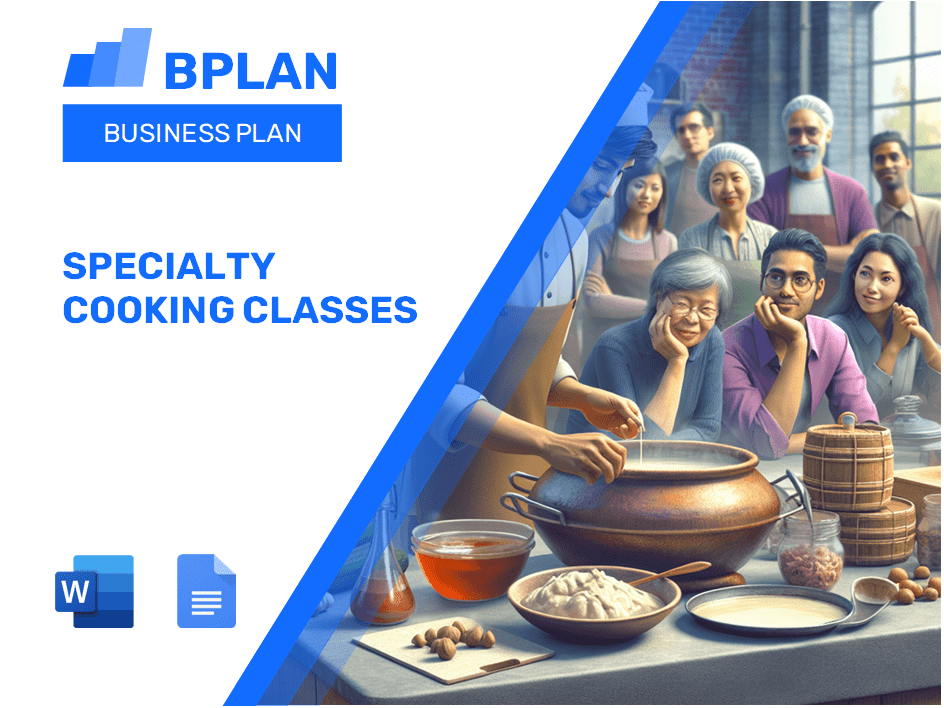Specialty Cooking Classes Business Plan Template