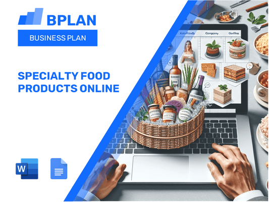 Specialty Food Products Online Business Plan