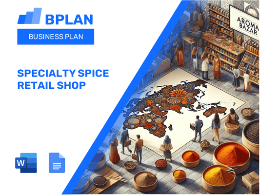 Specialty Spice Retail Shop Business Plan