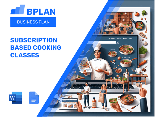 Subscription Based Cooking Classes Business Plan