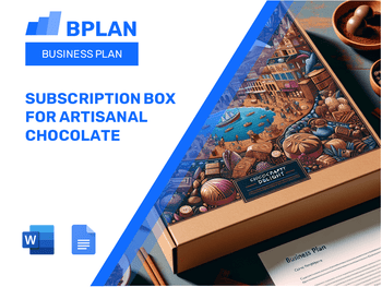Subscription Box For Artisanal Chocolate Business Plan