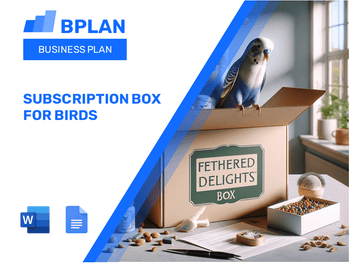 Subscription Box For Birds Business Plan