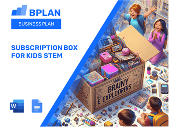 Subscription Box For Kids Stem Business Plan