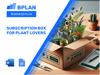 Subscription Box For Plant Lovers Business Plan
