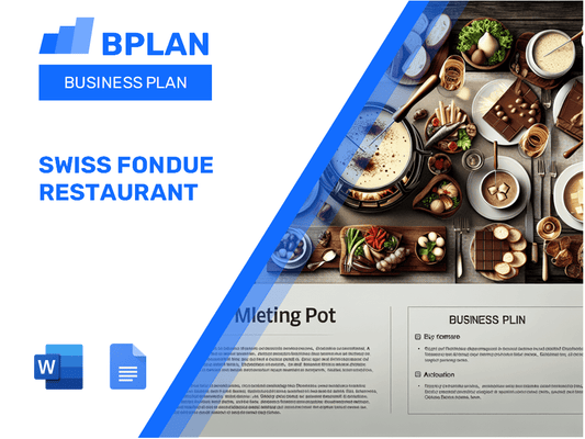 Swiss Fondue Restaurant Business Plan