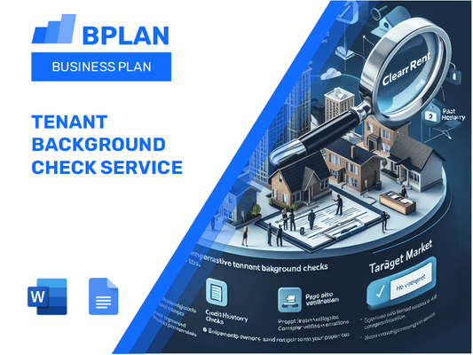 Tenant Background Check Service Business Plan