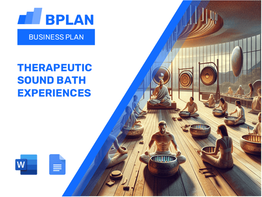 Therapeutic Sound Bath Experiences Business Plan