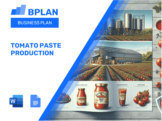 Tomato Paste Production Business Plan